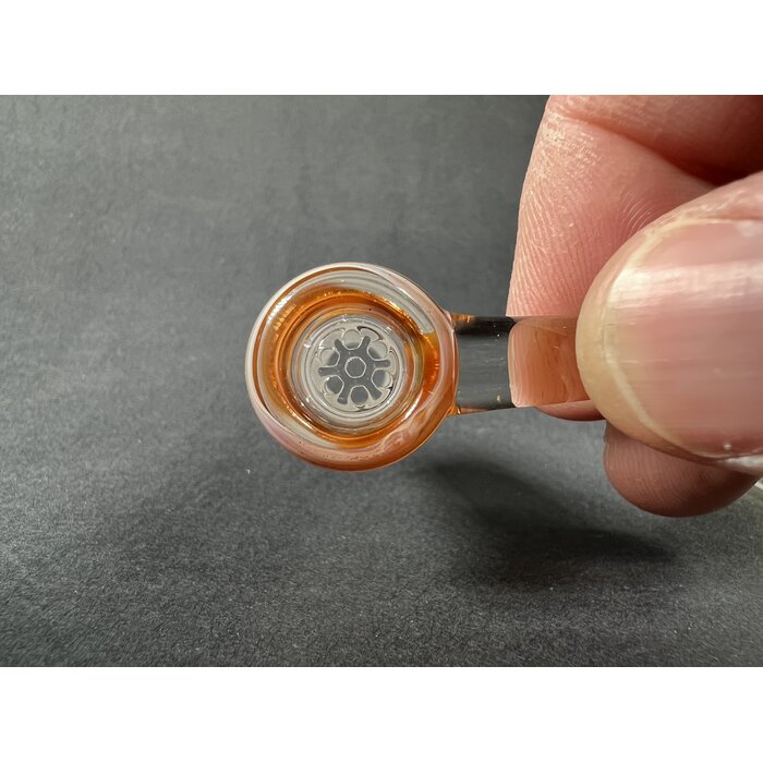 14mm Small 7 Hole Slide Amber