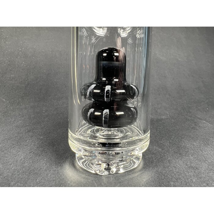 HD Peak Pro Glass Double Showerhead Black