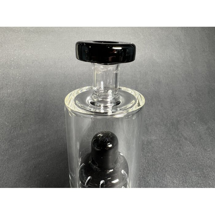 HD Peak Pro Glass Double Showerhead Black