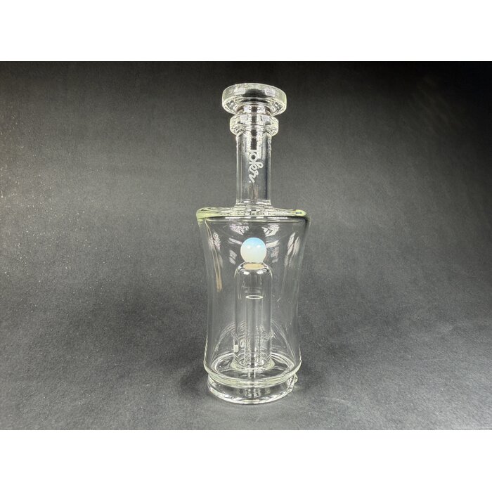 Tokr Glass Peak Attachment Clear Can w/ Opaline Marble