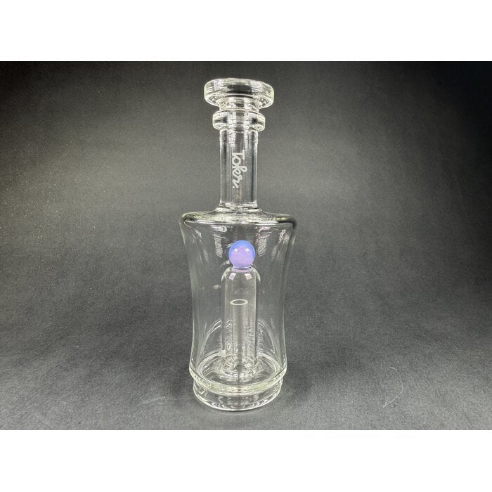 Tokr Glass Peak Attachment Clear Can w/ Milky Purple Marble