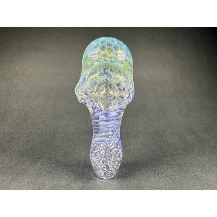 Blue Honeycomb Frit Spoon