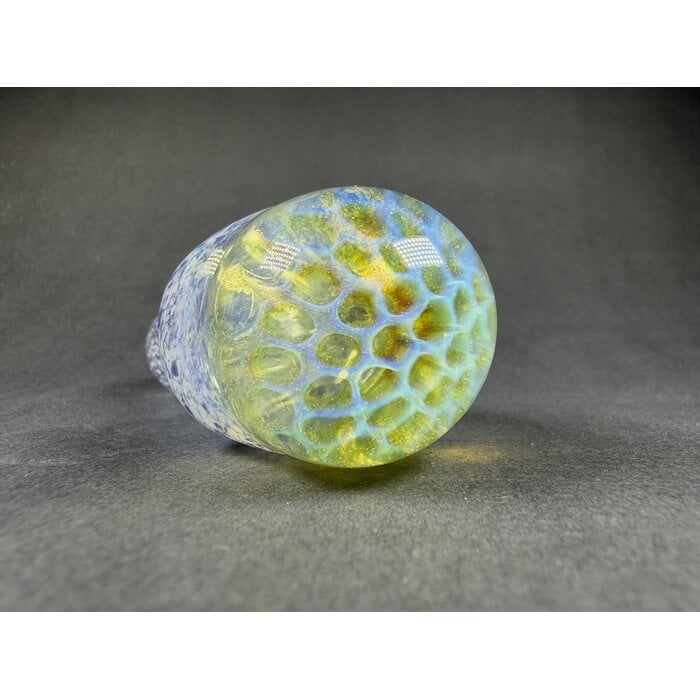Blue Honeycomb Frit Spoon