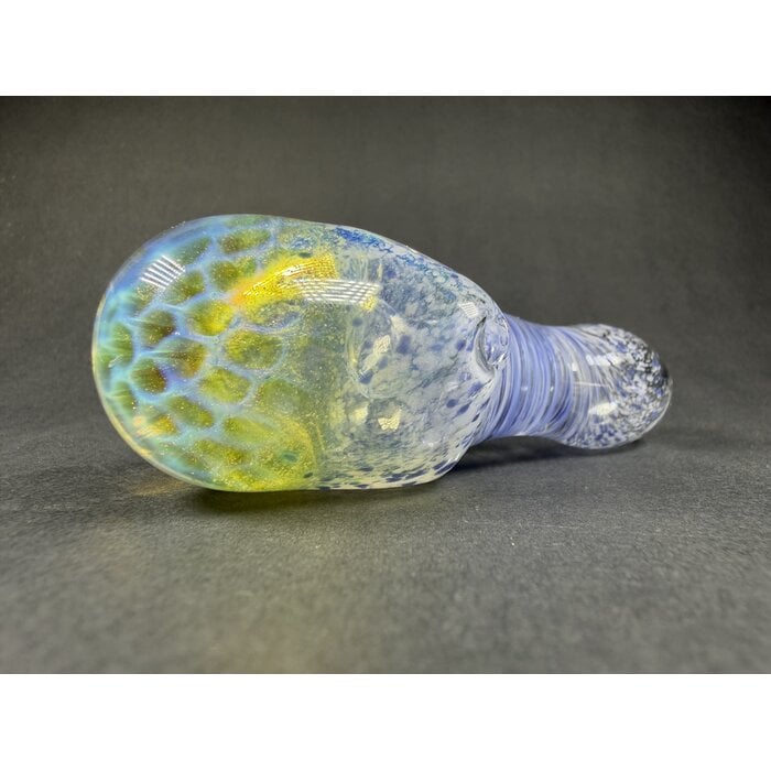 Blue Honeycomb Frit Spoon