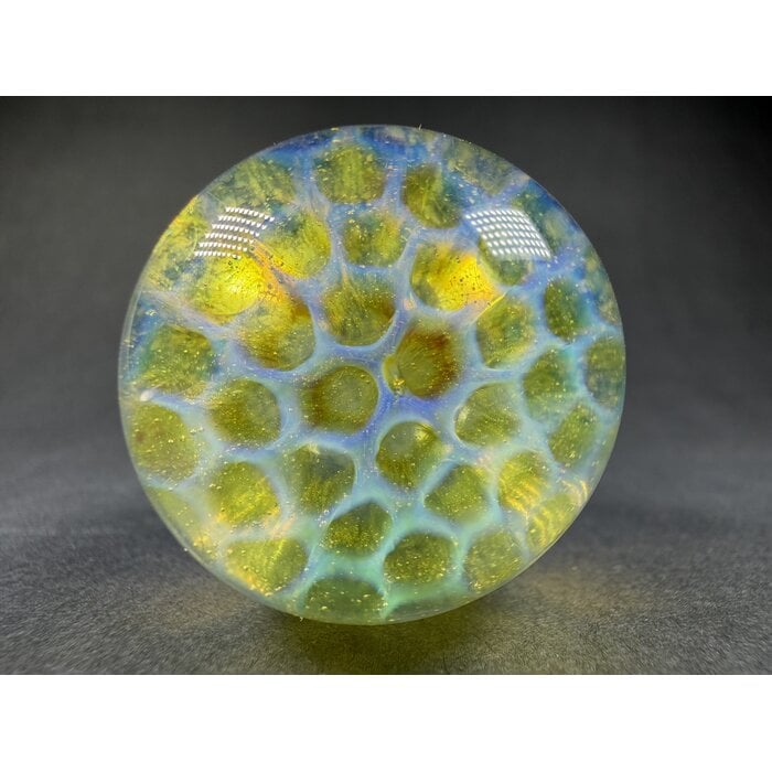 Blue Honeycomb Frit Spoon