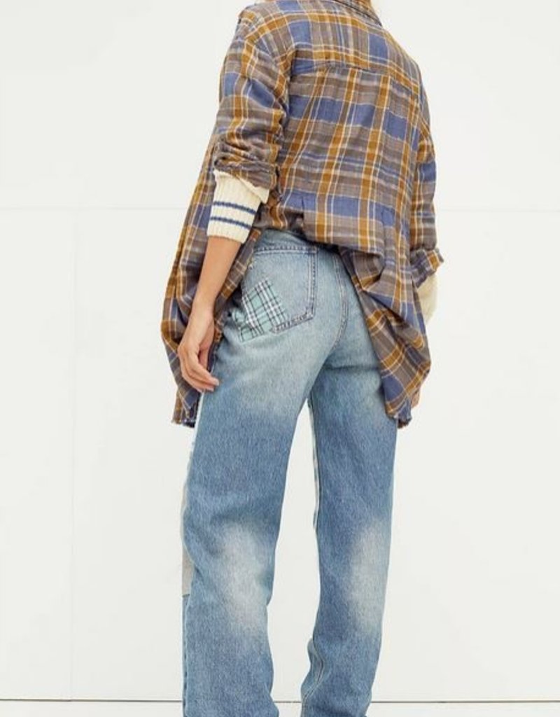 Free People Free People Steinbeck Patchwork Jean