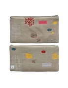 K.Studio Home K Studio "Patches" Embroidered Pouch