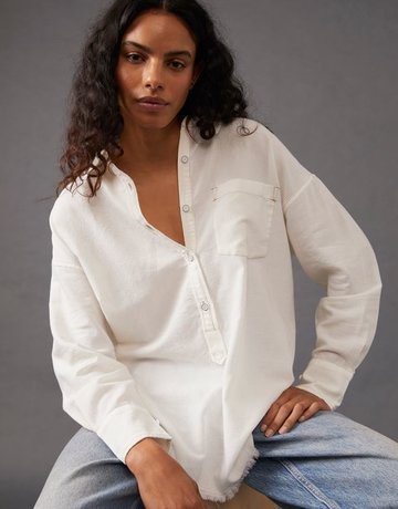 Free People Free People Smock Oxford Top