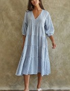 By Together By Together Gingham Ruffle Maxi Dress