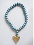 Creative Co-op CC Mango Wood Beads w/Heart
