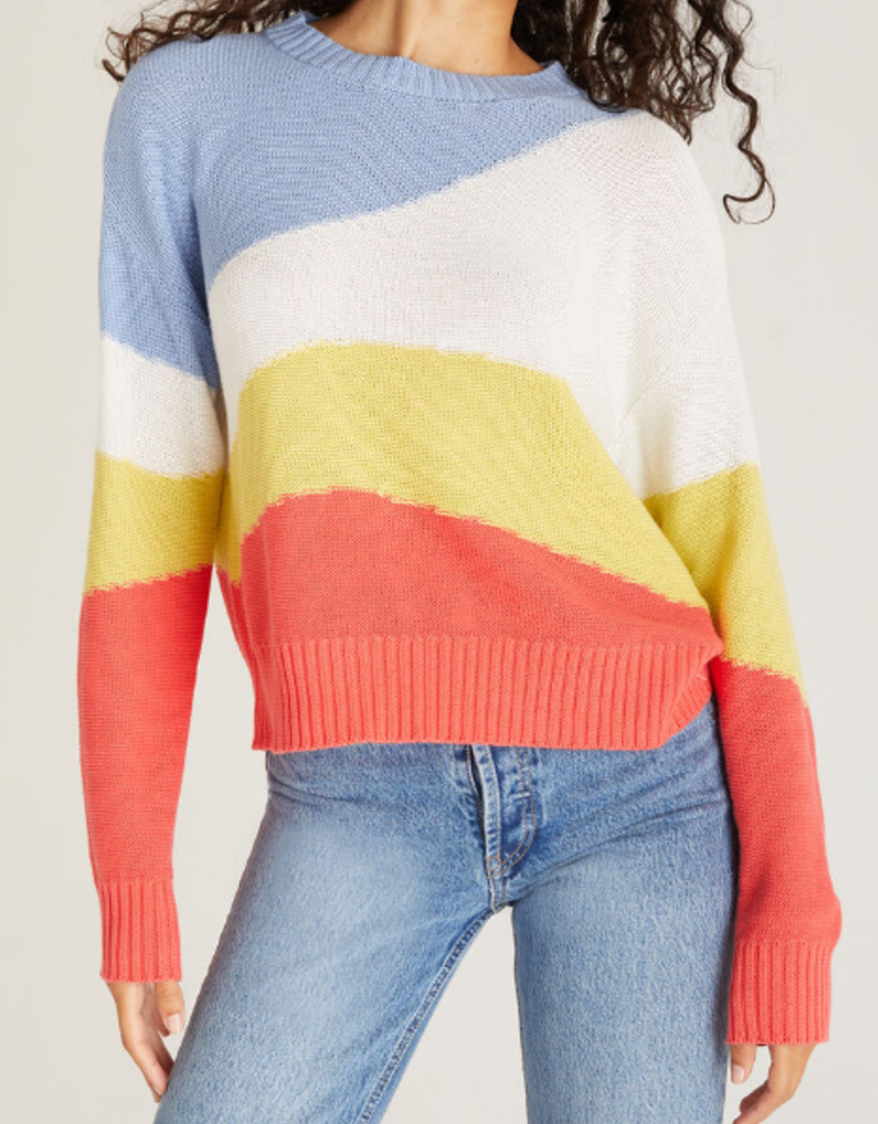 Z Supply Z Supply Abstract Colorblock Sweater