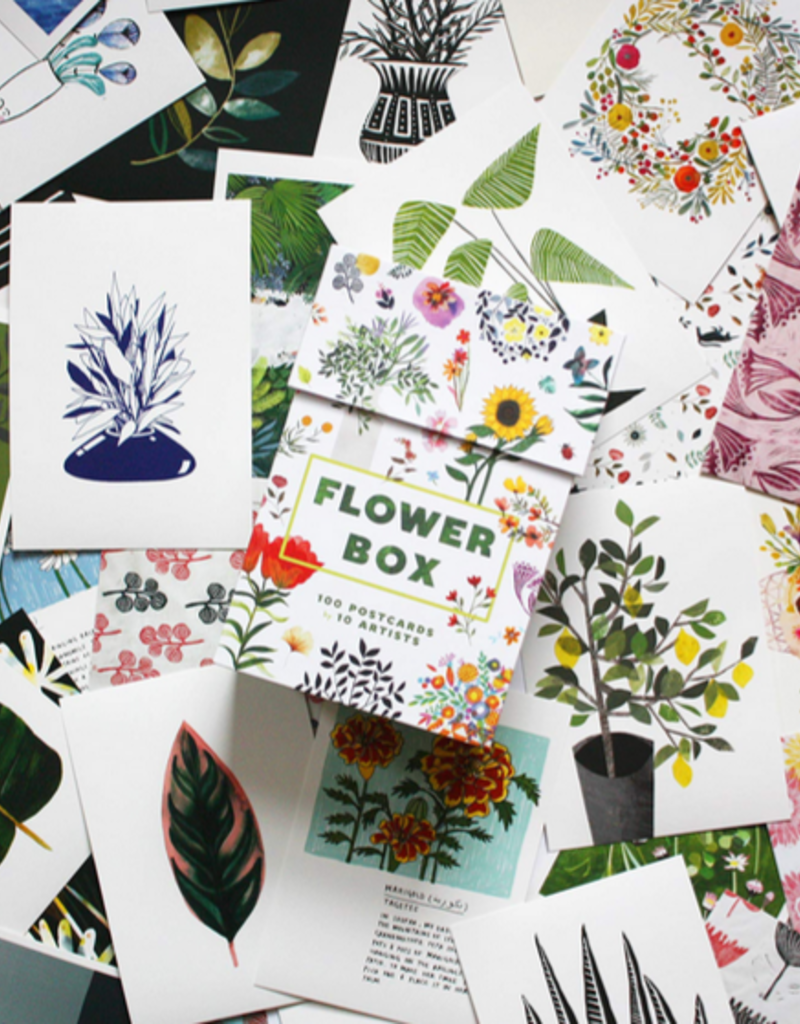 Chronicle Books Flower Box - 100 Postcards by 10 Artists