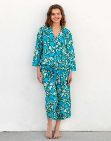 Mer-Sea & Co. MerSea Over the Cotton Moon Ranunculus Pajama Set