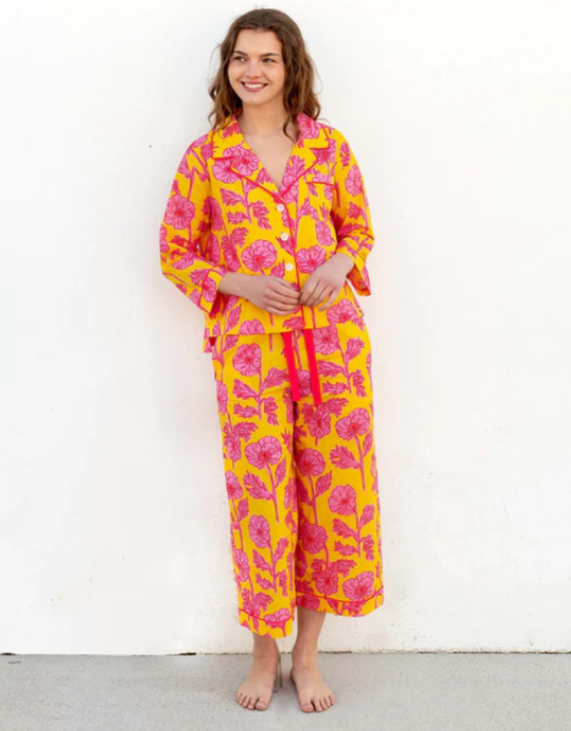 Mer-Sea & Co. MerSea Over the Cotton Moon Poppies Pajama Set