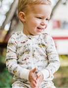 Milkbarn Milkbarn Organic Zipper Pajamas