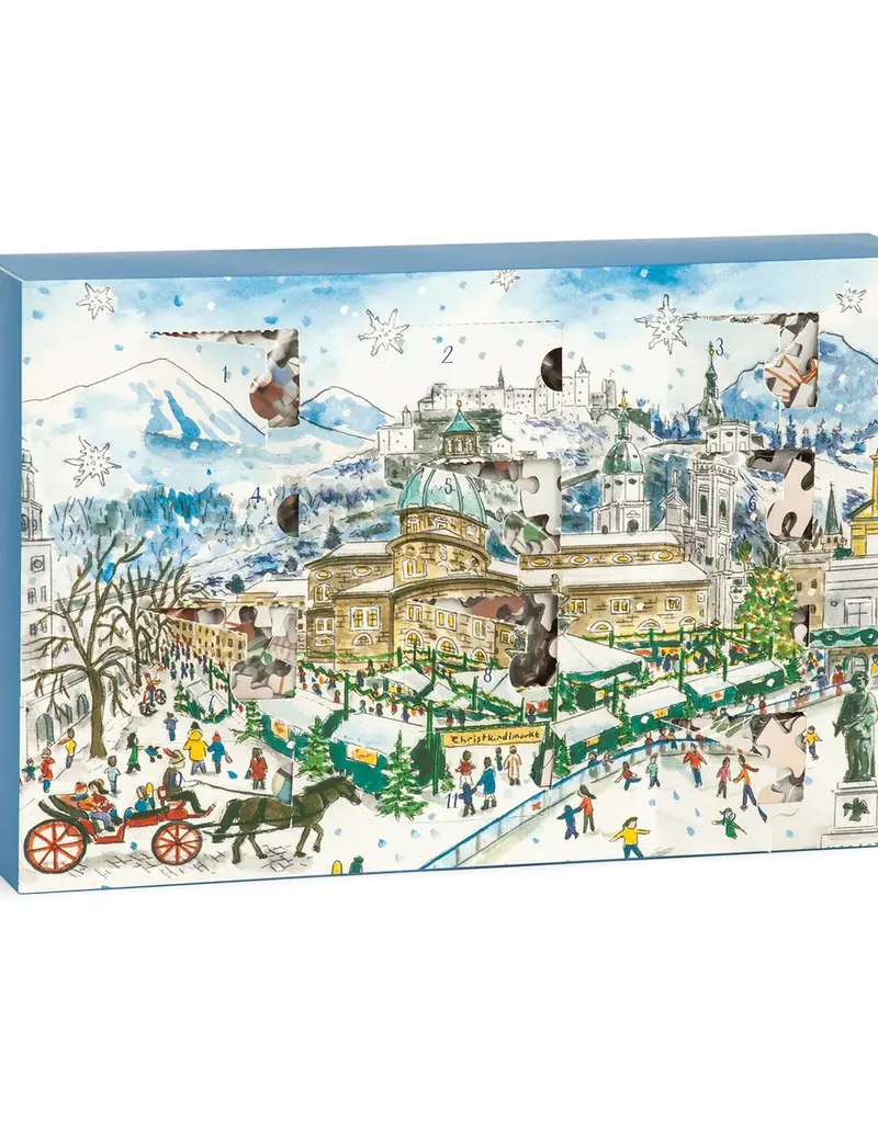 Chronicle Books Michael Storrings 12 Days of Christmas Advent Puzzle Calendar