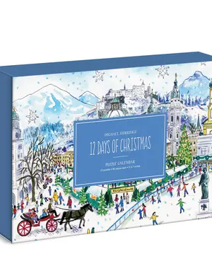 Chronicle Books Michael Storrings 12 Days of Christmas Advent Puzzle Calendar