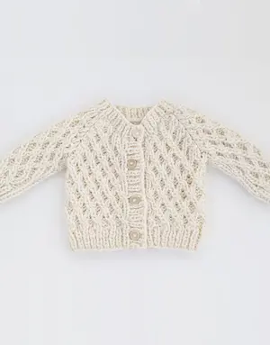 Huggalugs Huggalugs Waffle Cardigan Sweater