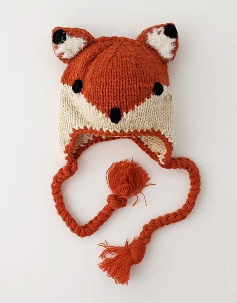 Huggalugs Huggalugs Fox Knit Earflap Beanie Hat