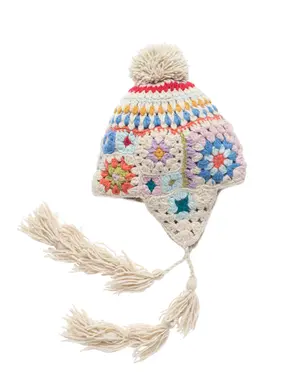 French Knot French Knot Woodstock Crochet Cap