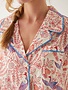 Mer-Sea & Co. MerSea Over the Cotton Moon PJ Set-Peacock Vines