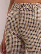 Z Supply Z Supply Kastor Houndstooth Pant-Spiced Rum