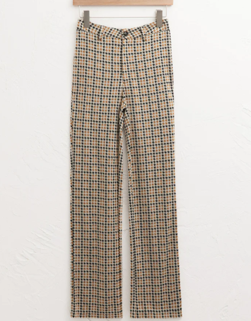 Z Supply Z Supply Kastor Houndstooth Pant-Spiced Rum