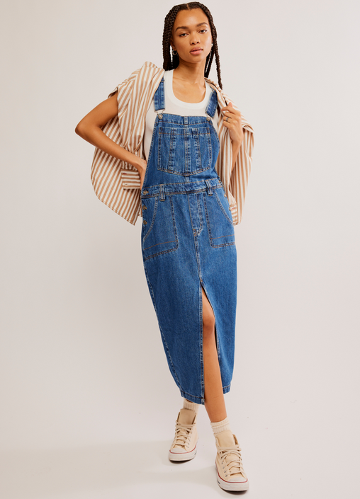 hollyann Free People Bardot Denim Skirtall HOLLYANN