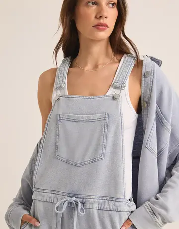 Z Supply Z Supply Knit Denim Overalls