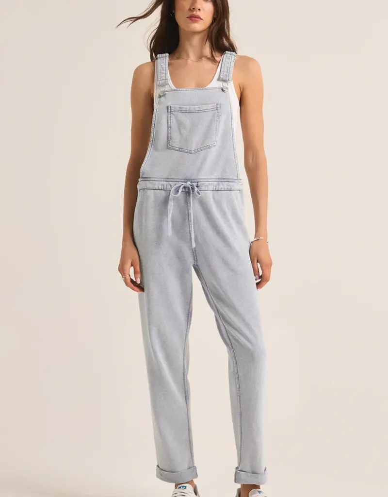 Z Supply Z Supply Knit Denim Overalls