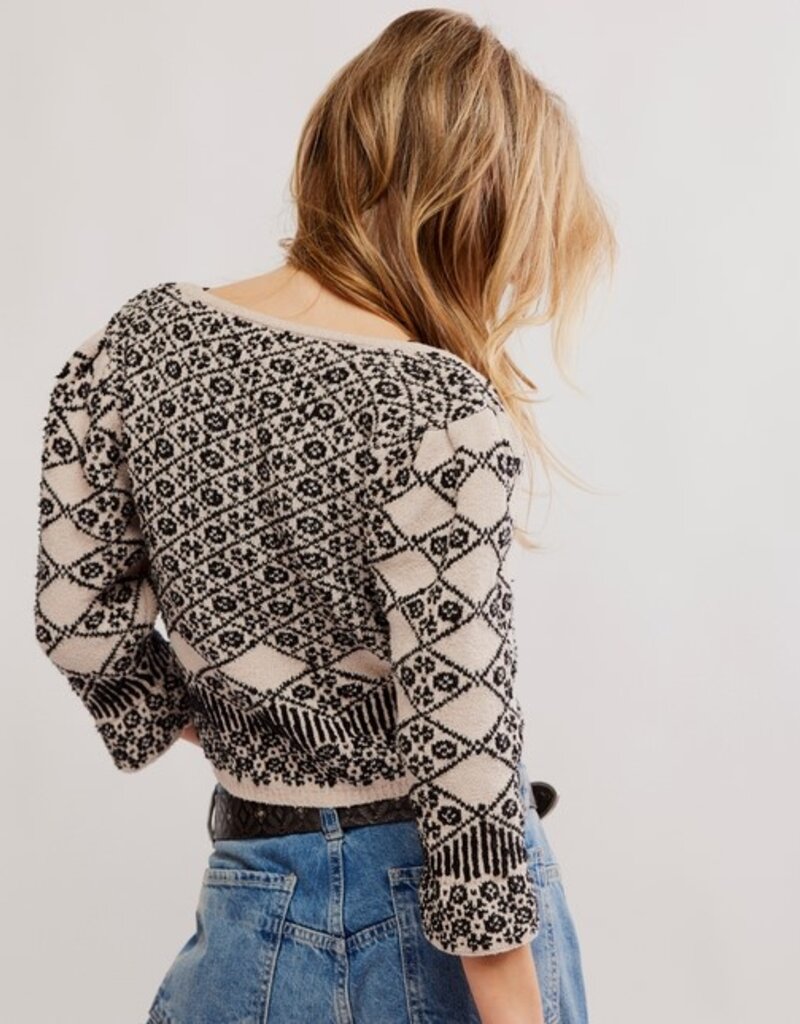 Free People Free People Geo Floral Cardigan