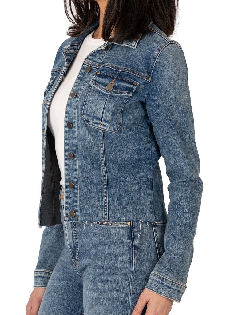 KUT From The Kloth KUT Kara Raw Hem Denim Jacket