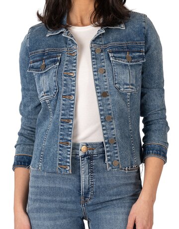 KUT From The Kloth KUT Kara Raw Hem Denim Jacket