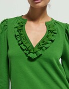 Nation LTD Nation Ltd Valita Split Neck Top