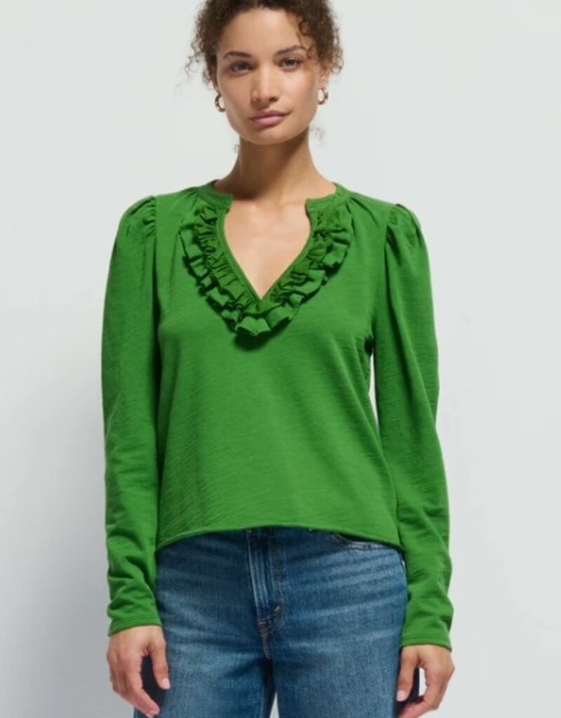 Nation LTD Nation Ltd Valita Split Neck Top