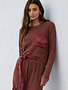 LA Made LA Made Damon Distressed Silk Pocket Top