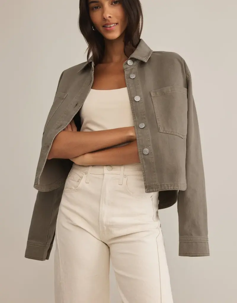 Z Supply Z Supply All Day Cropped Denim Jacket