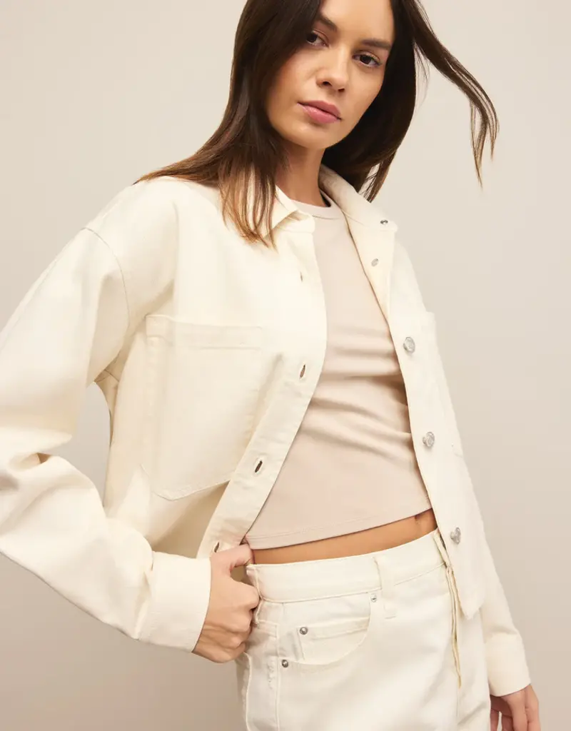 Z Supply Z Supply All Day Cropped Denim Jacket