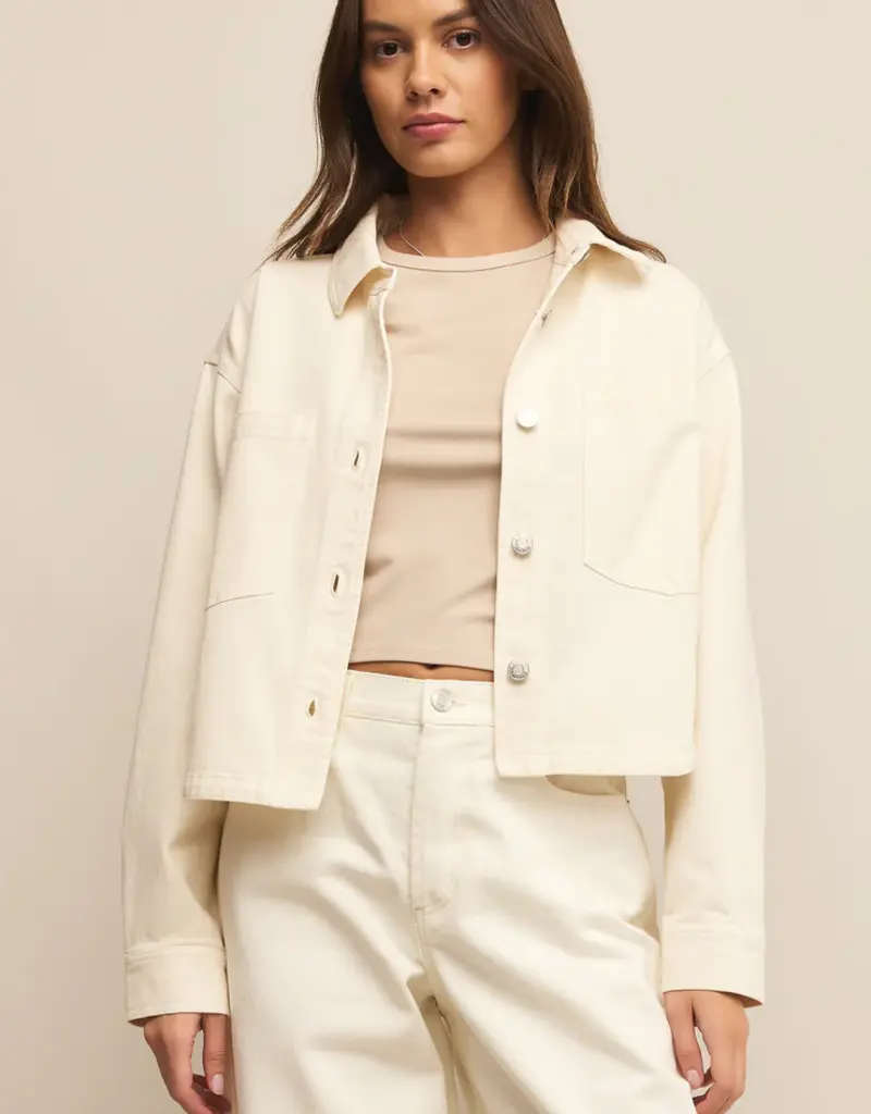 Z Supply Z Supply All Day Cropped Denim Jacket