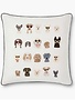 Rifle Paper / Loloi Rifle Paper Co. Dog Days Embroidered Pillow