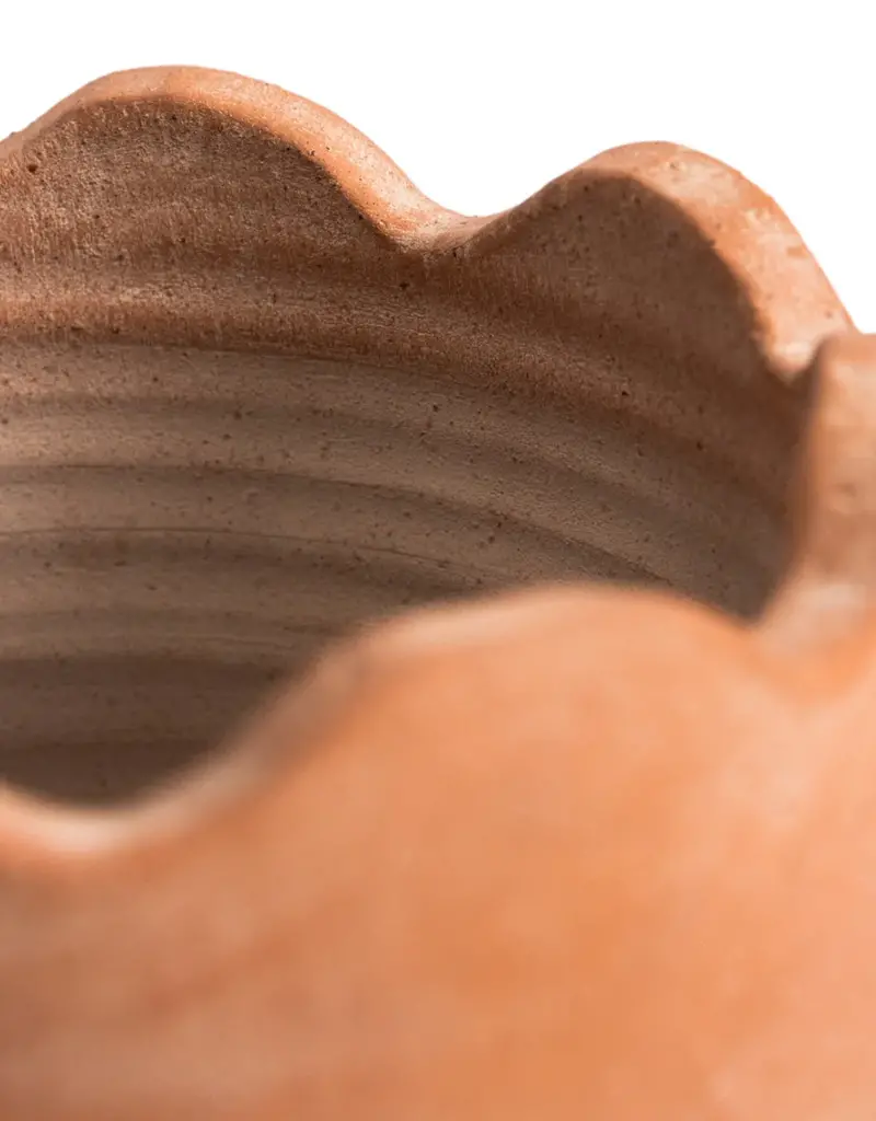 Meso Goods Meso Goods Wavy Tabletop Terracotta Planter