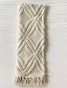 Patina Vie Patina Vie Cashmere Diamond Tufted Throw