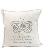 Sugarboo Designs Sugarboo Embroidered "Love is Like a Butterfly" Pillow