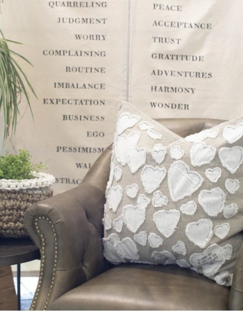 Sugarboo Designs Sugarboo Hearts "To Carry All My Love" Pillow