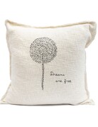Sugarboo Designs Sugarboo Embroidered "Dreams Are Free" Pillow