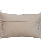 Creative Co-op Macrame Lumbar Pillow