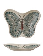 Creative Co-op Hand-Painted Butterfly Dish