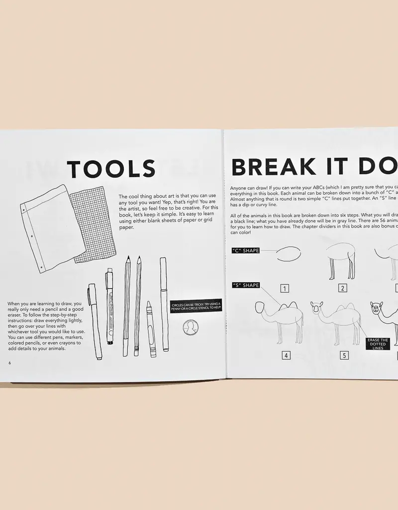 Paige Tate & Co All The Animals: A How to Draw Art Book For Kids