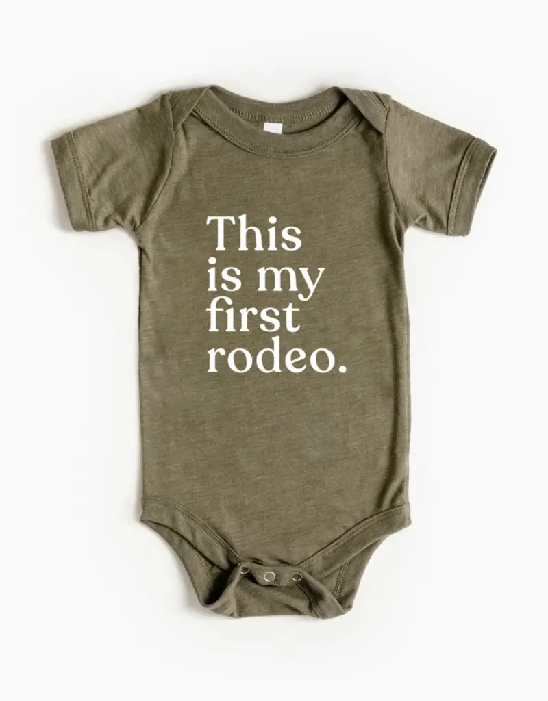 Gladfolk Gladfolk "This is My First Rodeo" Onesie