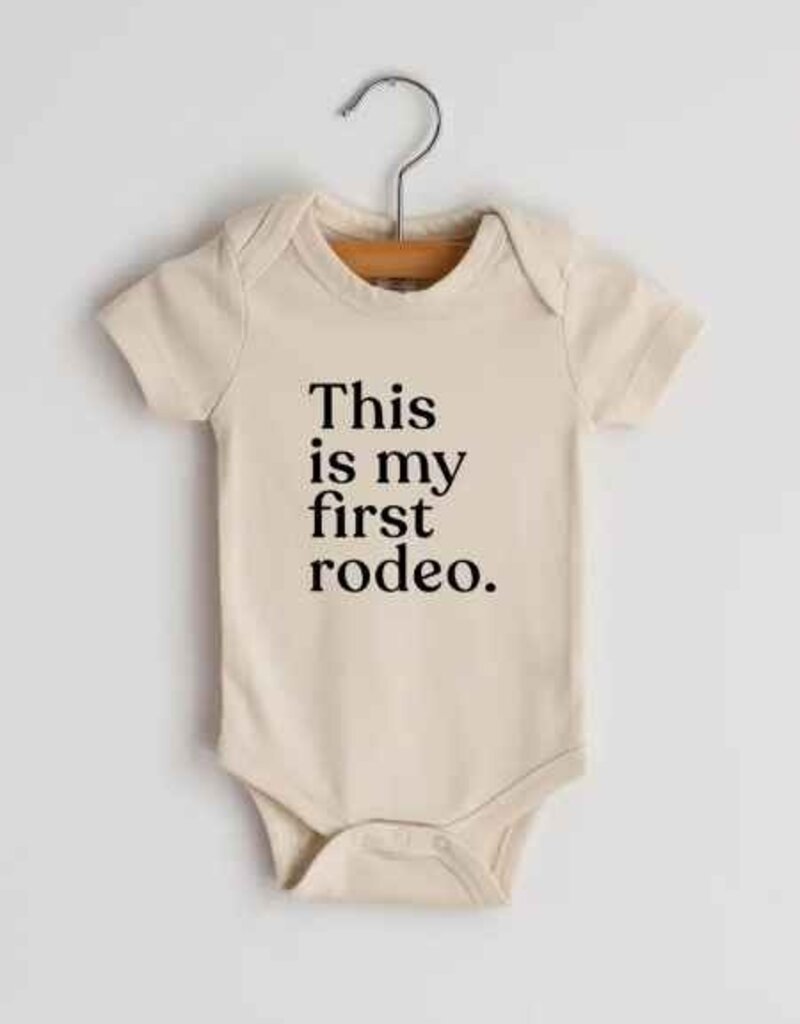 Gladfolk Gladfolk "This is My First Rodeo" Onesie